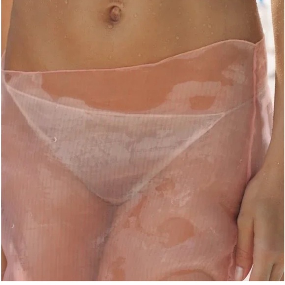 ZARA Sheer Blush Skirt - Picture 2 of 7